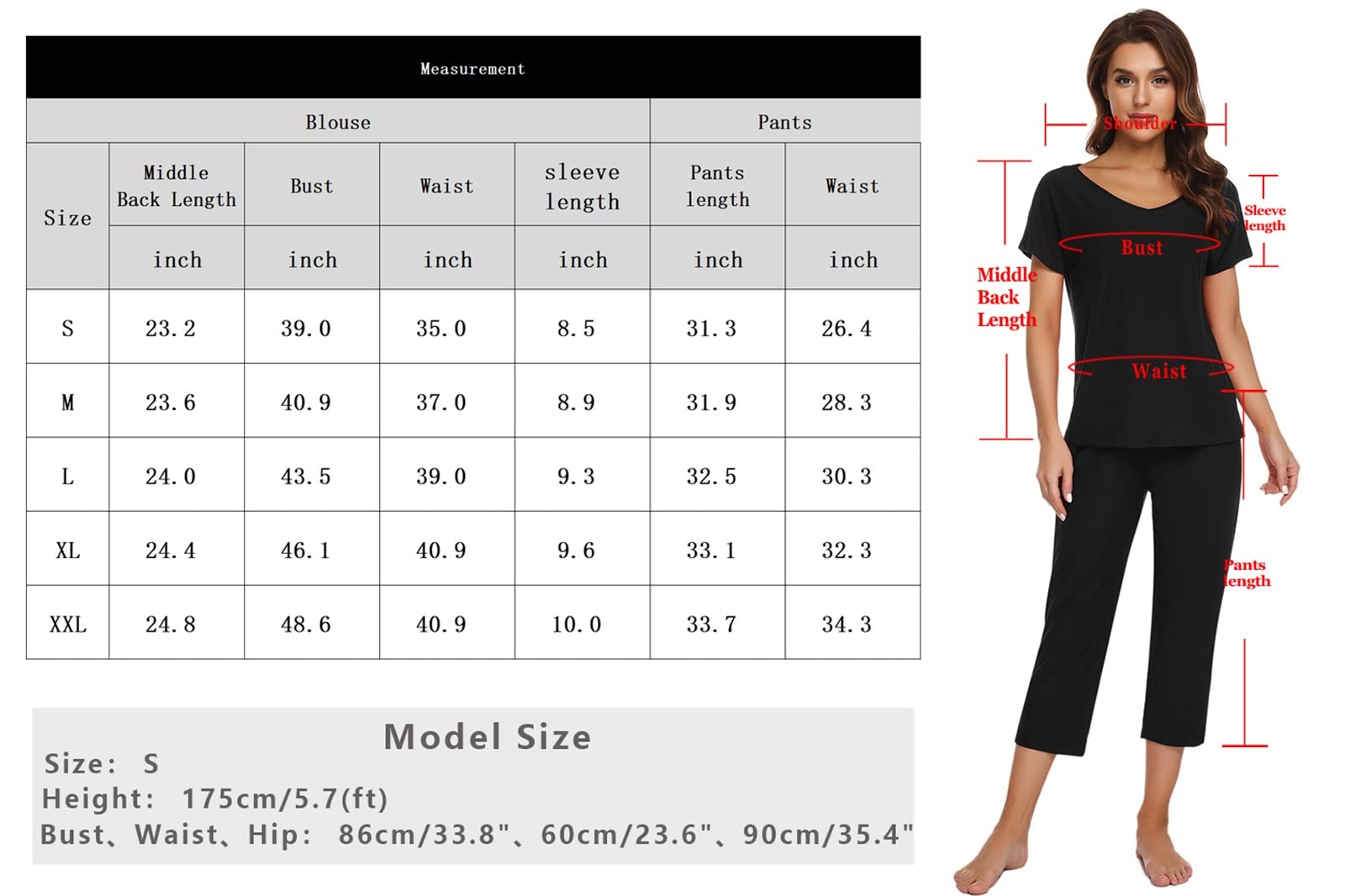 Totatuit Completa Tuta Donna Estiva Completo Sportivo Tute da Ginnastica da Donna Due Pezzi Outfit Felpa T-Shirt & 3/4 Pantaloni Casual Casa Pigiama Set Jogging Training