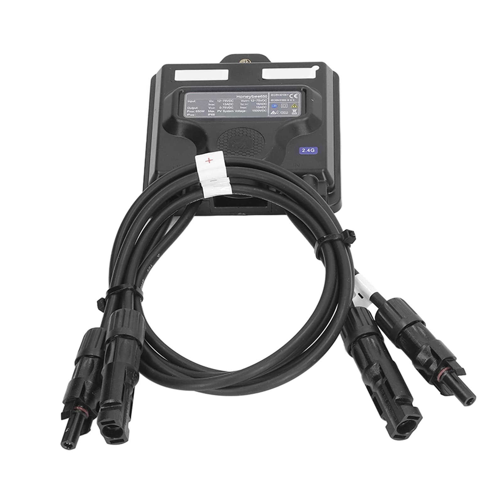 Ottimizzatore MPPT 650W per Pannelli Solari, Monitoraggio Intelligente | Microinverter compatibile, protezione da sovraccarico, installazione su tetto e impianti off-grid, design compatto