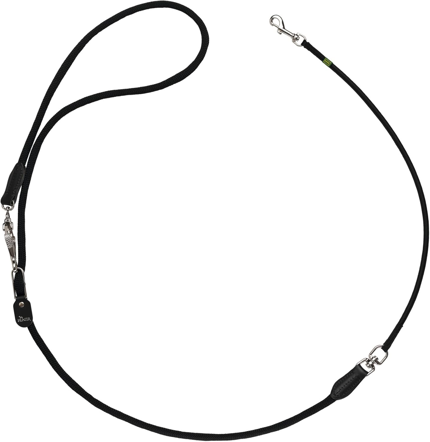 Hunter Bicycle and Jogging Lead Rope, 10/170 x 250 cm, Medium, Black