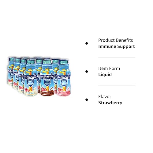 Miniatura 6 de PediaSure - Batido de apoyo inmunológico  Sabores de fresa vainilla y chocolate  Paquete de 12  Surtido Niro