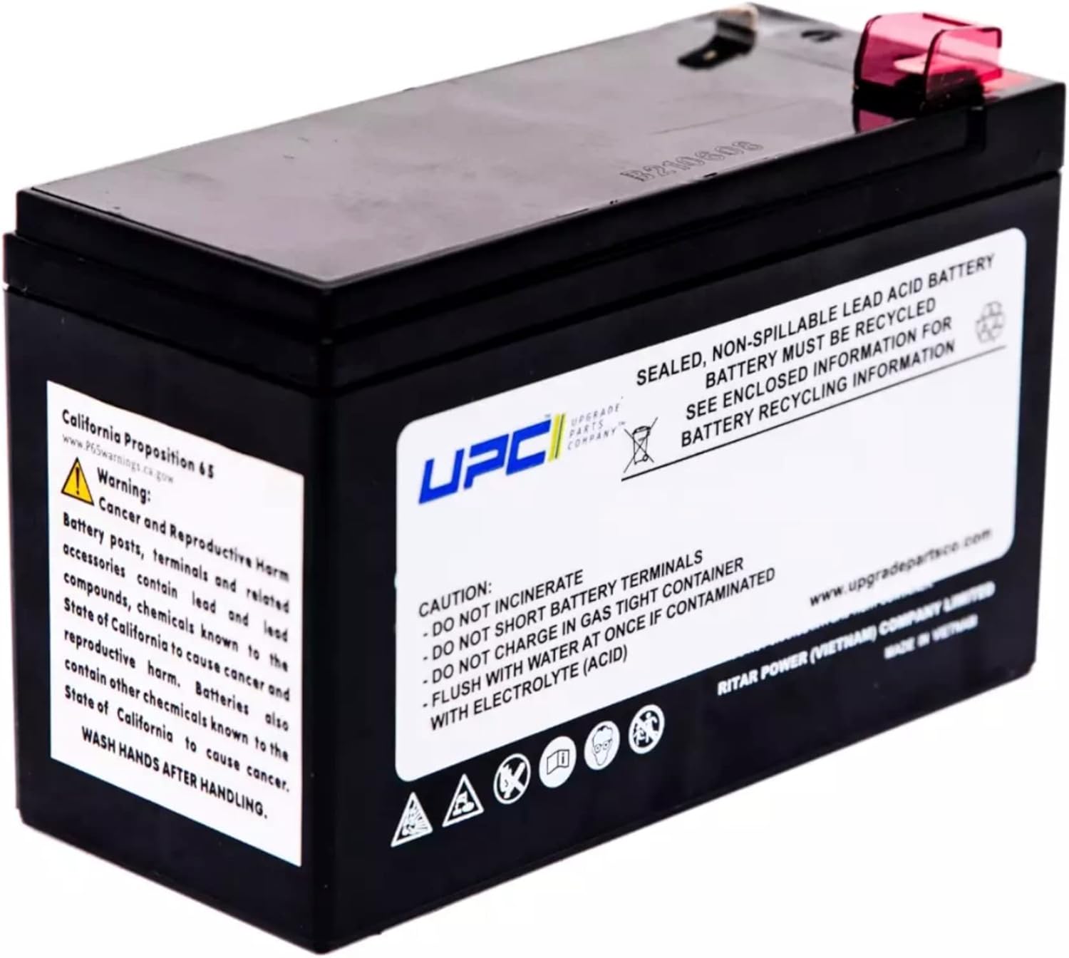 APCRBC154-UPC UPC Compatible Replacement Battery for APCRBC154, UPS Battery Backup 600VA: BE600M1, BN650M1, BN675M1, BE670M1 by Upgrade Parts Company