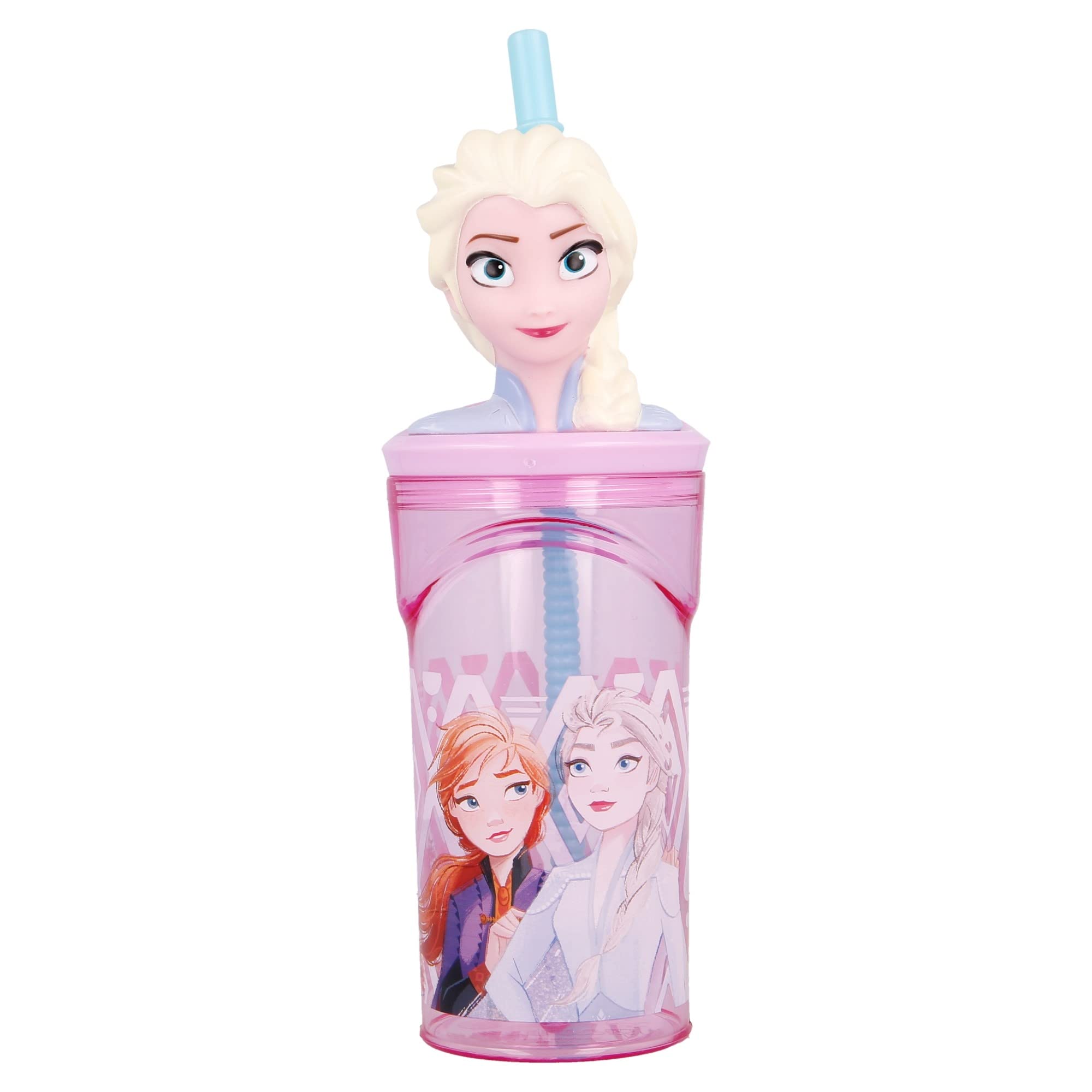 Disney Frozen Multicoloured Stor |3D Figurine Tumbler 360 Ml Frozen Ii Elements