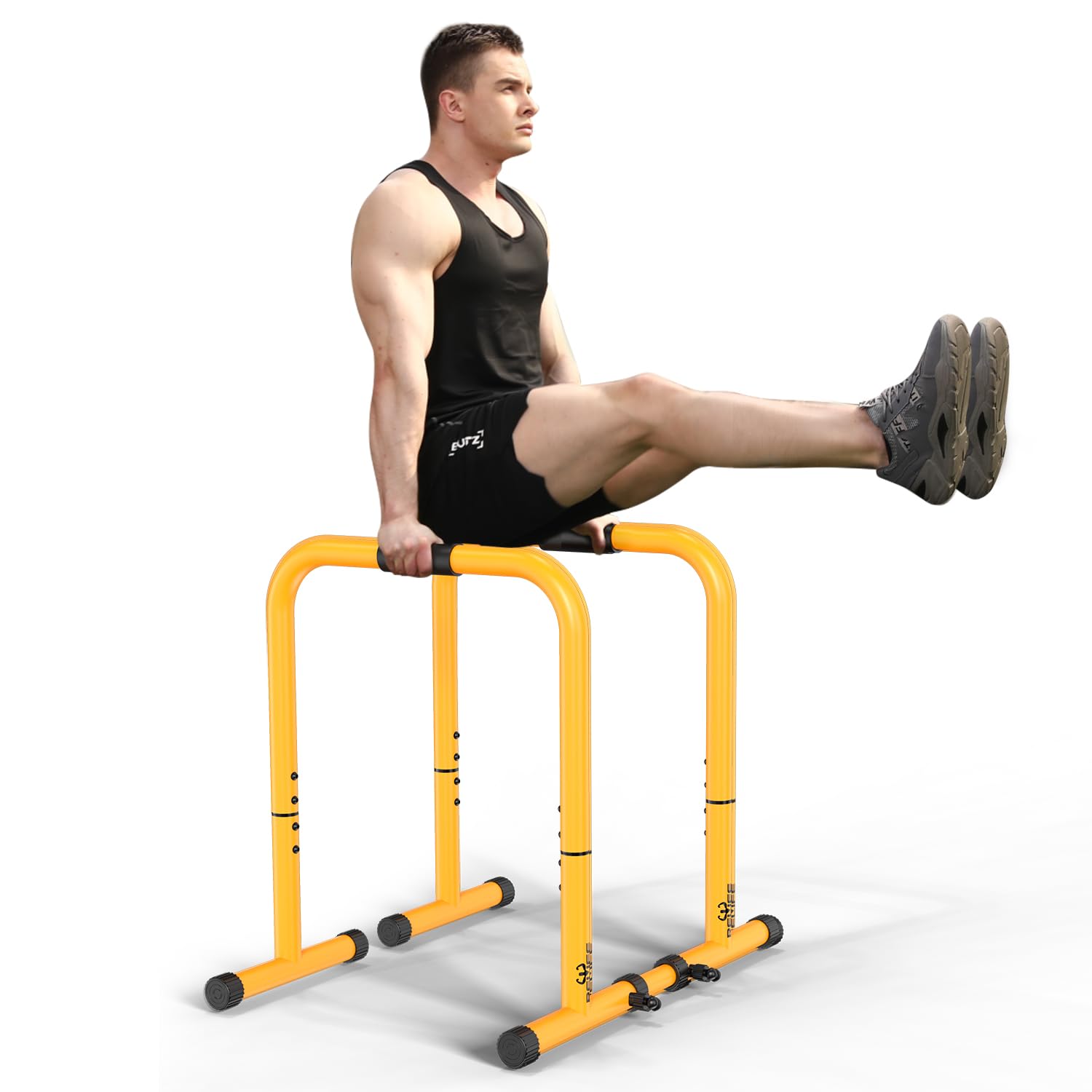 RELIFE REBUILD YOUR LIFE Dip Station Regolabile Parallele Calisthenics Parallel Bars Parallettes Push up Dip Stand Fitness parallettes Heavy Duty Libera Installazione