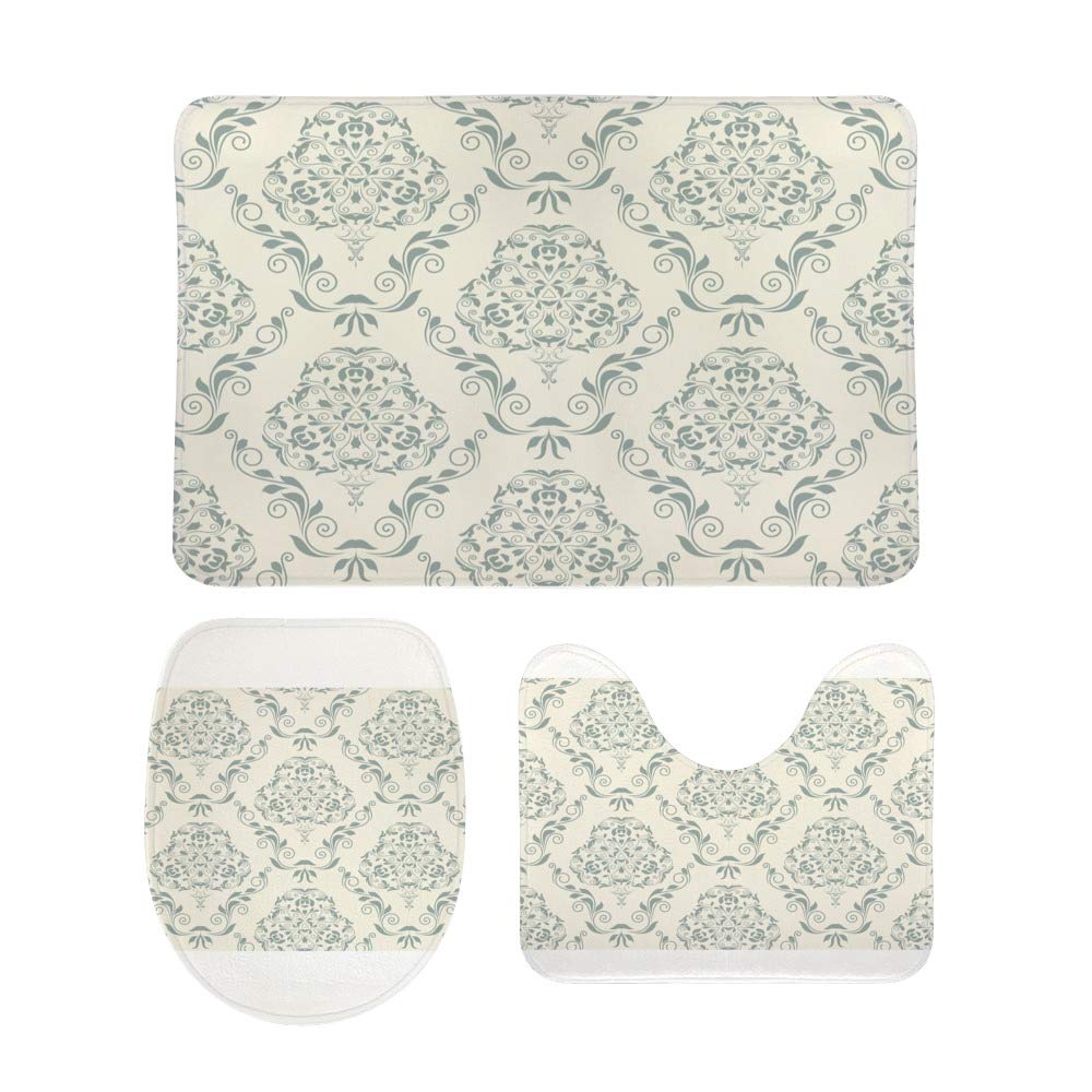 Tapis de salle de bain lavables et antidérapants vintage pour sol sec et sécurisé