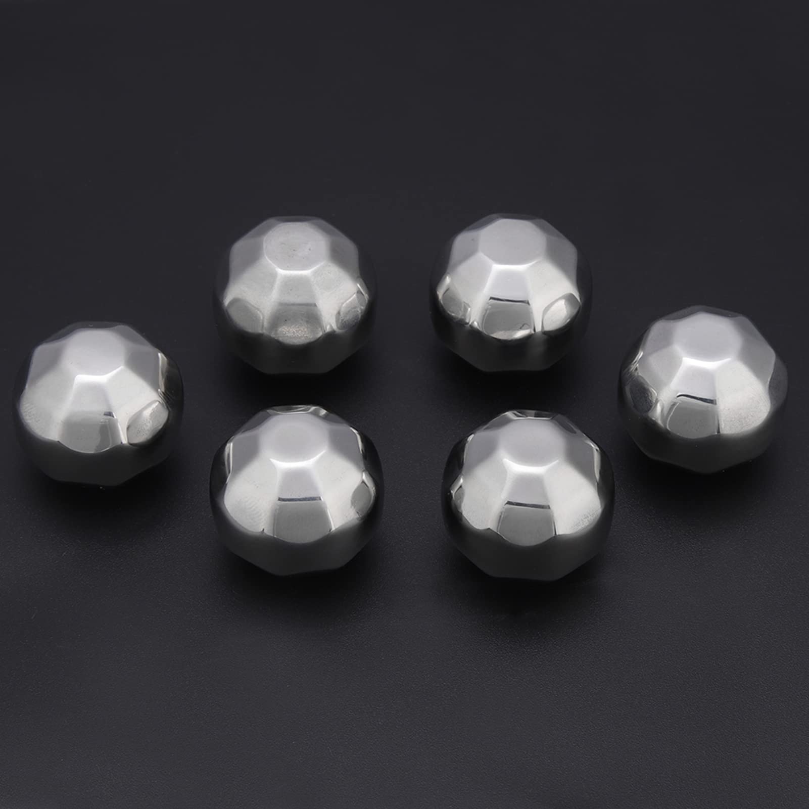 Yctze Kühleiskugeln aus Edelstahl für Wein und Whisky, Wiederverwendbare Kühlsteine, 3,6 cm (Diamant)
