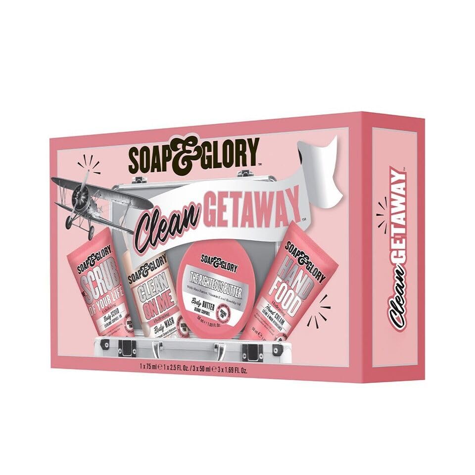 Soap & Glory Clean Get Away kit de voyage 4 pièces pour routine week-end