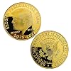 10 PCS President Donald Trump Coin 2025-2029 Protective Case Included Gold Plated Coin, Collectible Gift,Souvenir,Keepsake. (Golden)