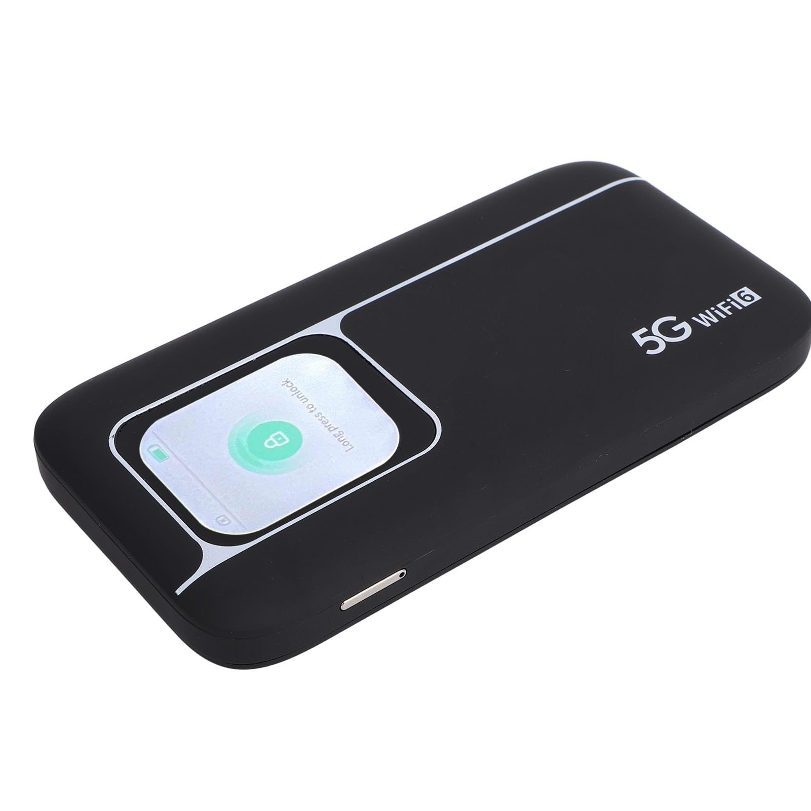 Hotspot Mobile WiFi 5G per Viaggi, Collega Fino a 16 Dispositivi, Schermo da 2,01 Pollici, Impermeabile IP67, Batteria da 7100 MAh, WiFi6, 802.11 A/b/g/n/ac/ax, Supporto SIM,