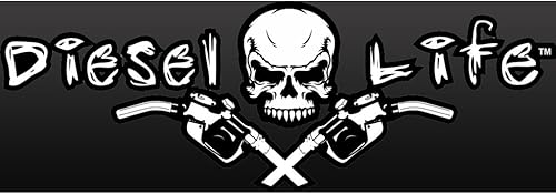 Diesel Life - Calcomanía de camión - 12" x 4"