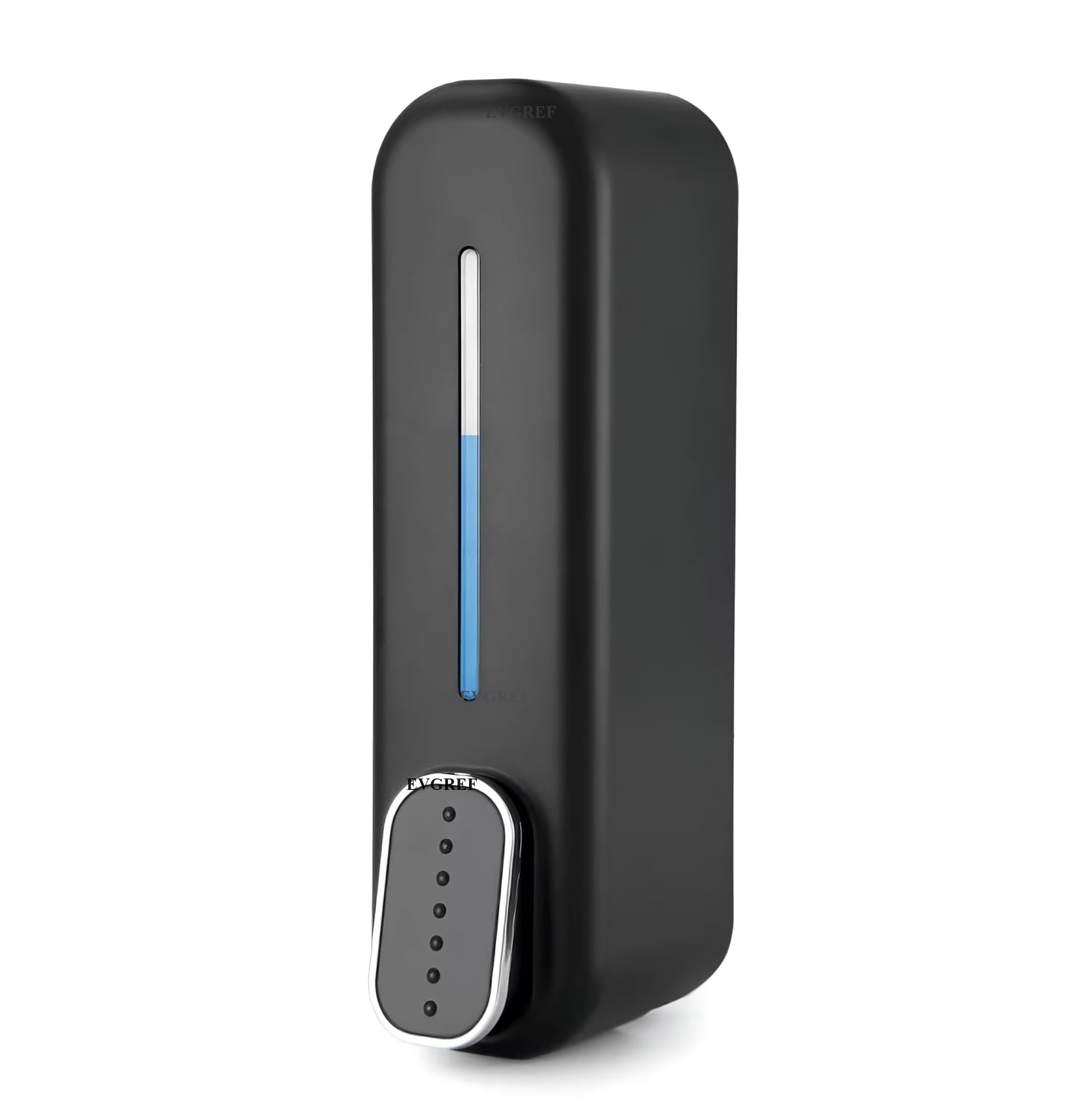 EVGREF® Dispensador de jabón líquido 352 ml (negro) (juego de 1), plástico