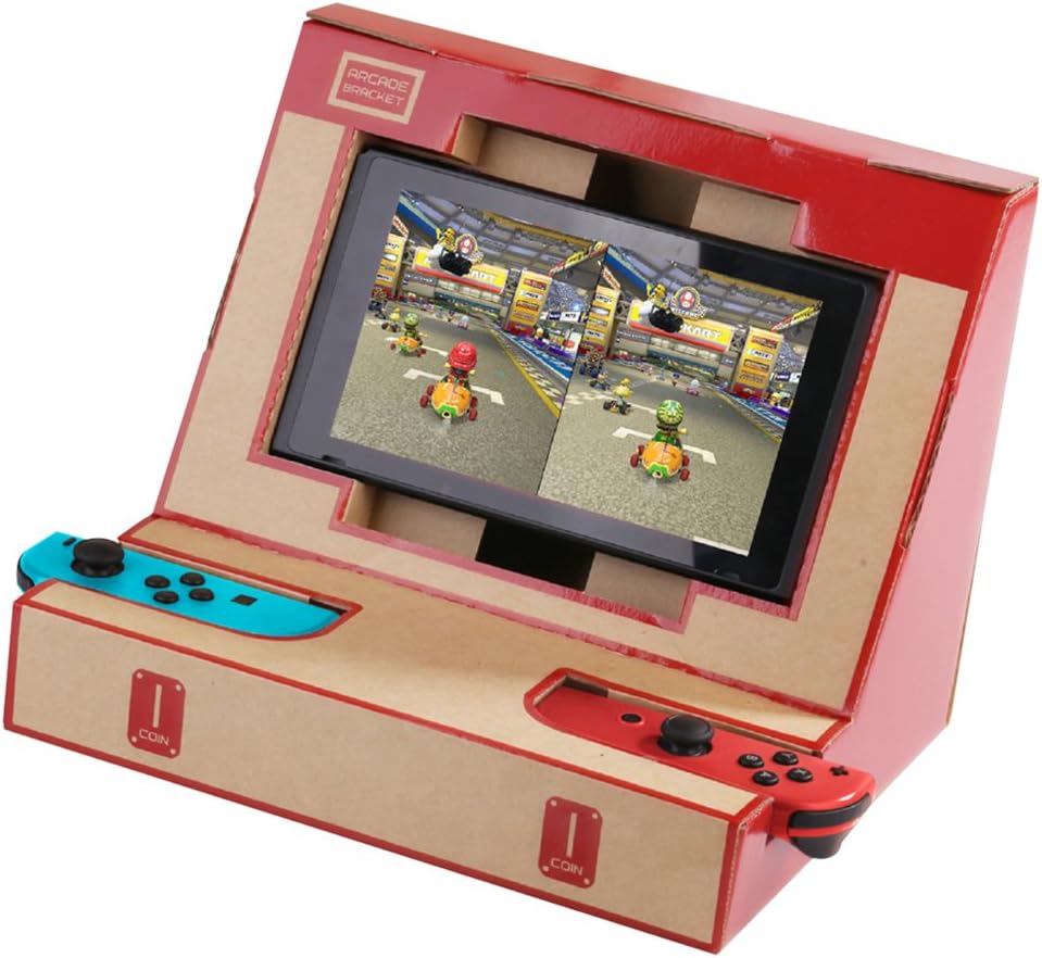 SHNUM - Foldable Cardboard DIY Case Switch Stand Kit for Nintend Toy-Con Joy-Con Play