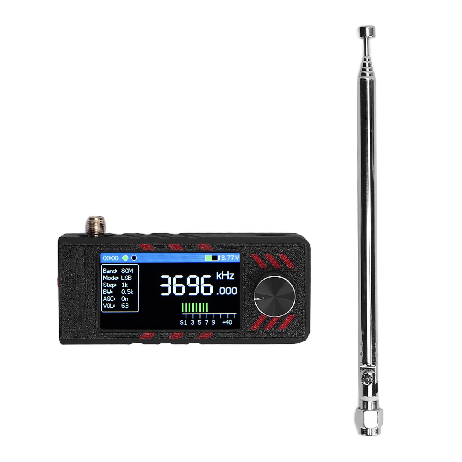Headerbs Receptor de Radio de Banda Completa, Pantalla a Color de 1,9