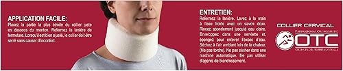 Miniatura 8 de OTC Cervical Collar, Soft Contour Foam, Neck Support Brace, White Narrow 2.5" Depth, Medium