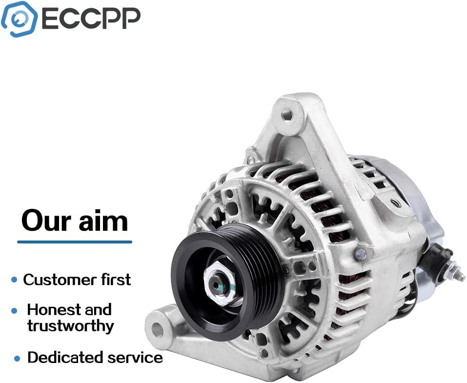 Alternators ECCPP Fit for CHEVROLET PRIZM 1.8L(110) L4 for Toyota COROLLA 1.8L 1998 1999 2000 2001 2002 13756 S6 80A CW