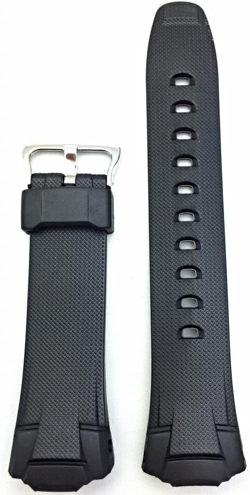 NewLife 17mm Rubber Polyurethane (PU) Material Black Bracelet Watchband | Comfortable, Tough, Durable Replacement Watchstrap that brings to Any Watch (for Men and Women)