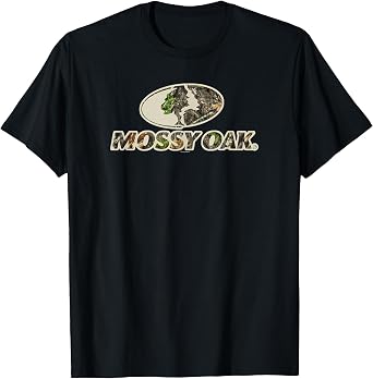 Mossy Oak Camouflage Logo Fill Outline T-Shirt