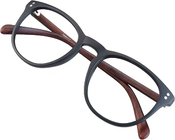 VisionGlobal Blue Light Blocking Glasses for Women/Men, Anti Eyestrain, Computer Reading, TV Glasses, Stylish Oval Frame