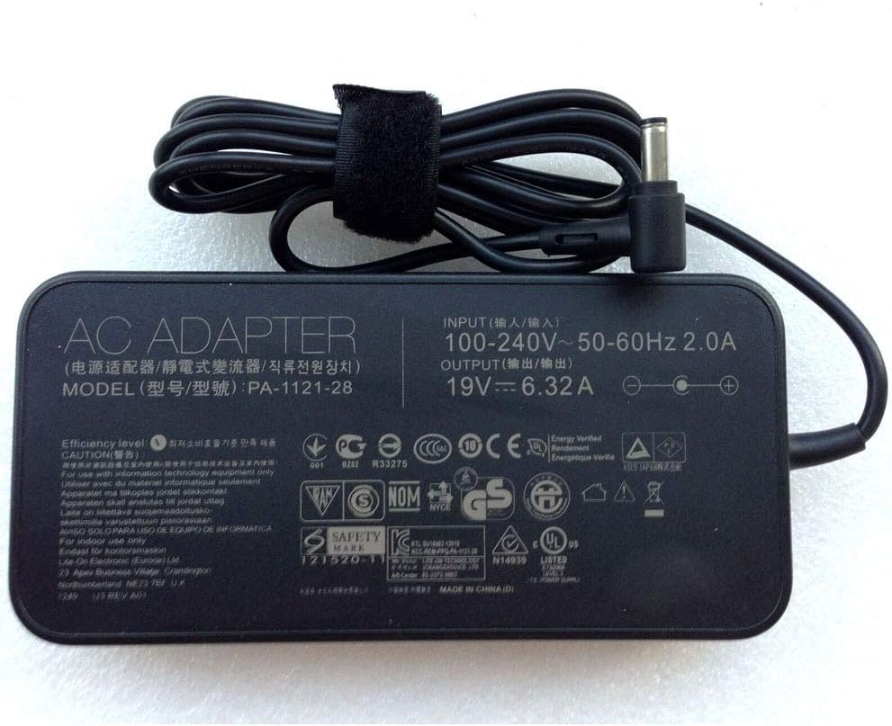 Genuine 19V 6.32A 120W 5.5 * 2.5mm AC Adapter Power Charger Compatible for ASUS UX501 N46VZ PA-1121-28 A15-120P1A
