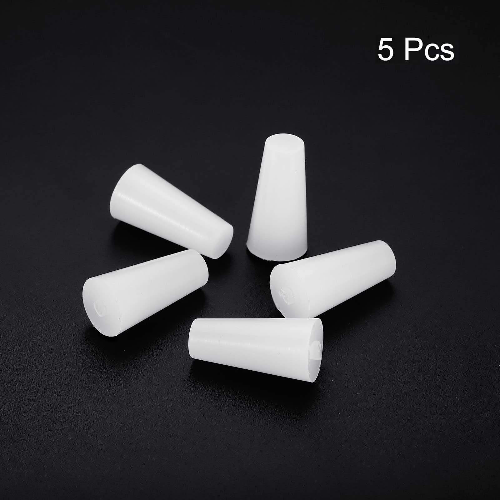 TOP-VIGOR 5Pcs Rubber Tapered Plug, 8mm to 14mm Solid Silicone Stopper - Image 3