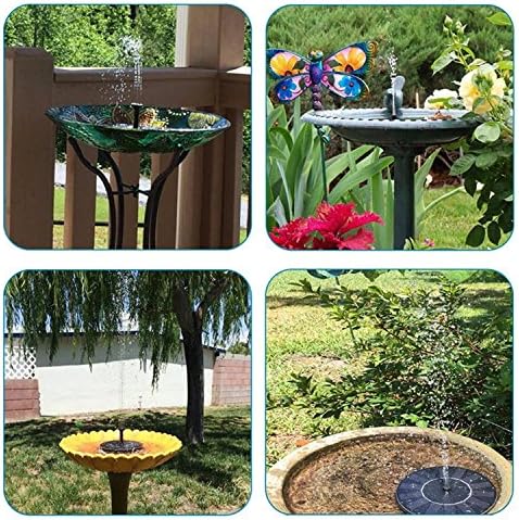 XKTTSUEERCRR Solar Water Pump, 1.4W Solar Power Panel Kit Solar Fountain for Pond, Pool, Garden, Fish Tank, Aquarium