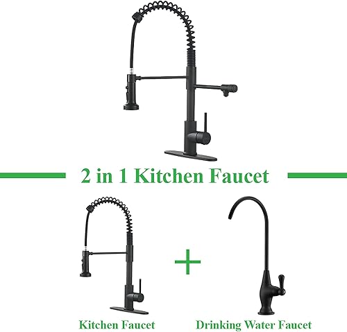 Miniatura 2 de Grifo de agua potable, grifo de cocina, grifo de fregadero de cocina, grifo de filtración de agua, grifo de fregadero, grifo de cocina extraíble,