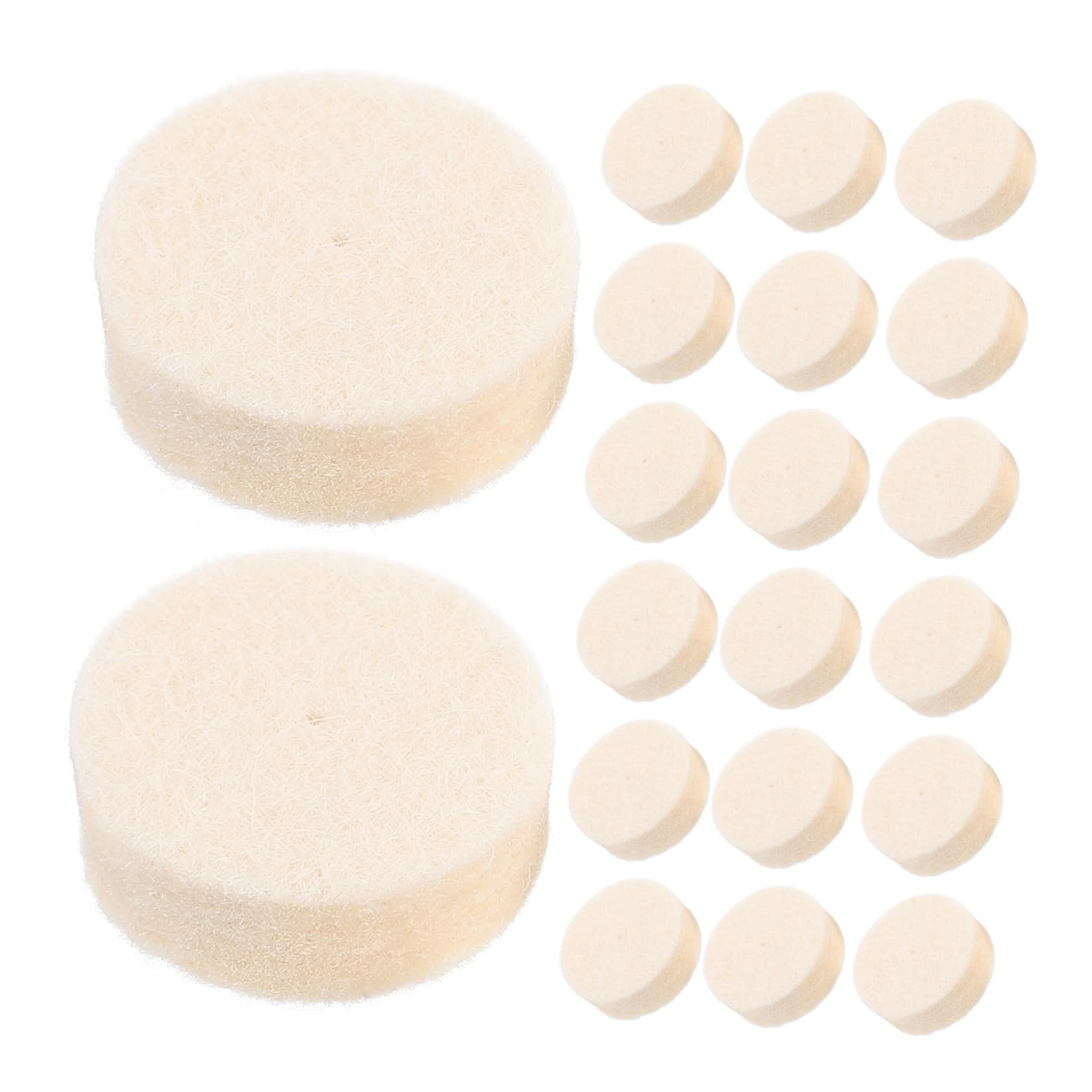 PRETYZOOM 5sets Wool Polishing Pad Buffing Wheel Set Jewelry Polishing Kit Rotary Tool Attachments Wool Polisher Wheel 100pcs*5