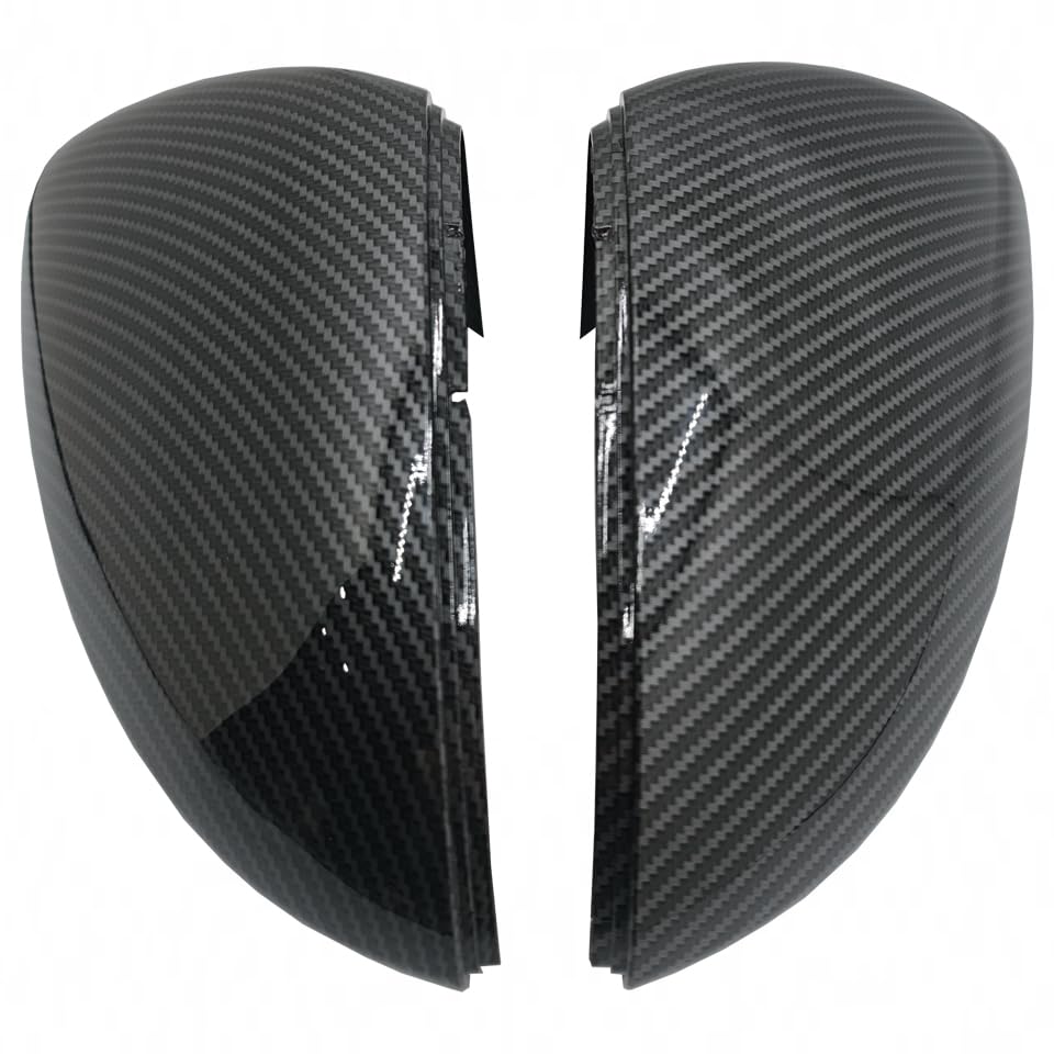 1 paio di coperture per specchietto retrovisore per VW Golf 7 MK7 MK7.5 GTI R GTE GTD 13 – 20 coprispecchietti retrovisori (fibra di carbonio)