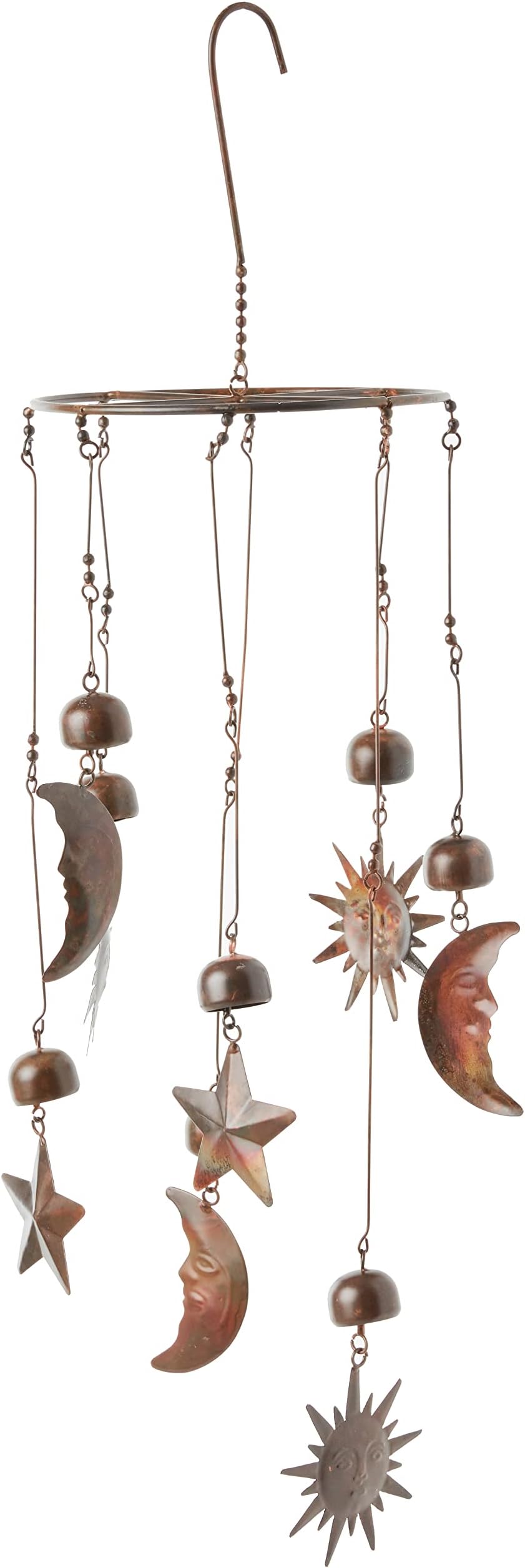 Ancient Graffiti Sun, Moon, Stars Hanging ANCIENTAG87045, Metal, Multi-Colour, 20.32x20.32x76.2 cm