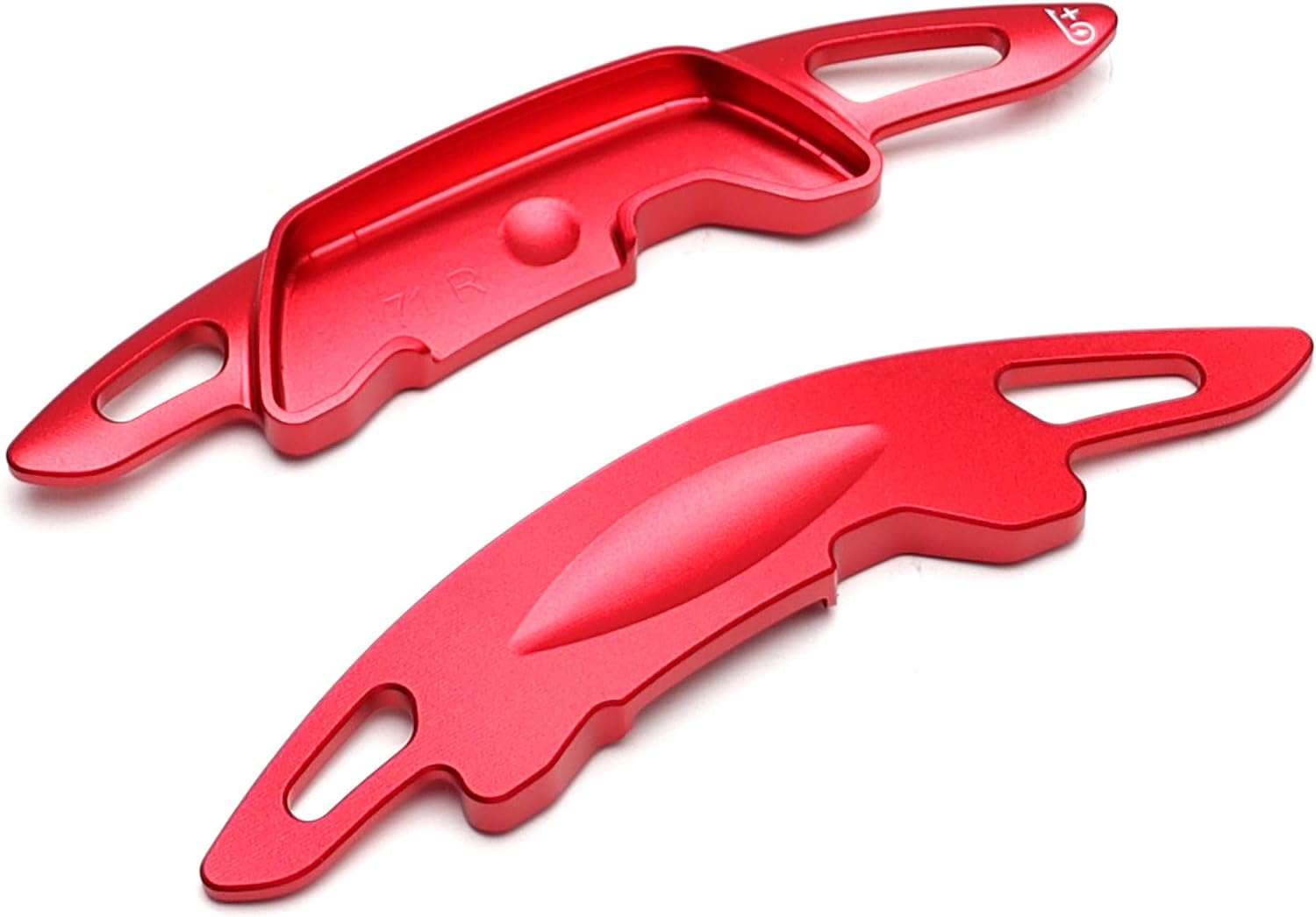iJDMTOY Racing Sports Red Aluminum Larger Paddle Shifter Extension Compatible with Hyundai 2024-up Ioniq 5N 6N