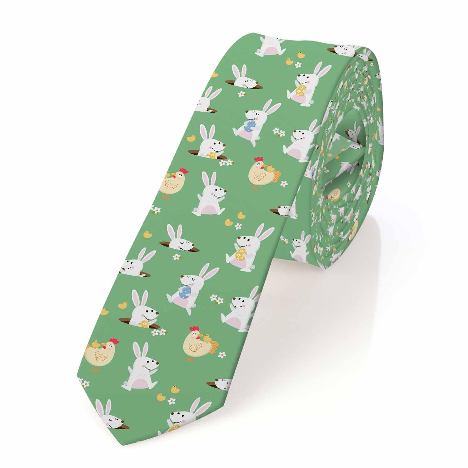 White Floral Mens Tie Botanical Romantic Printed Floral Men's Necktie Ties for Mens Daily Wedding Party Business
