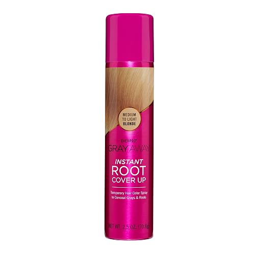 EVERPRO Gray Away Instant Root Cover Up Spray, Medium/Light Blonde
