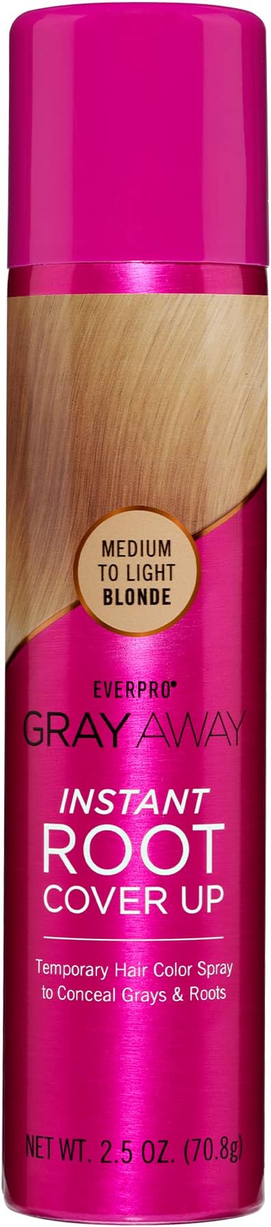 EVERPRO Gray Away Instant Root Cover Up Spray 2.5oz - Medium/Light Blonde