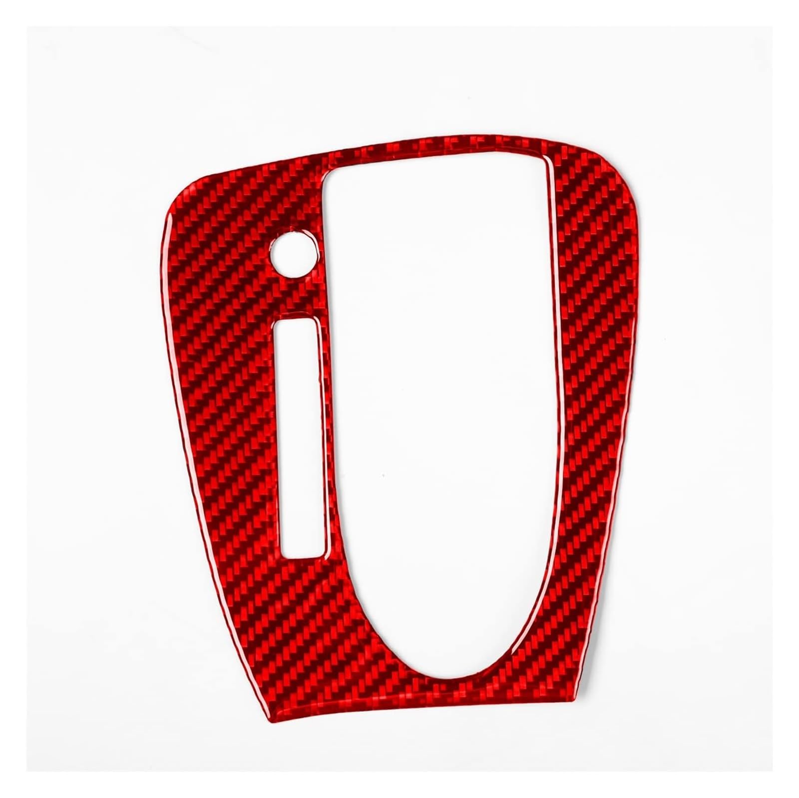 Inner Trim for Benz for CLS for C219 2004-2009 Gear Shift Panel Decoration Cover Sticker Decal Trim(Red Carbon Fiber)