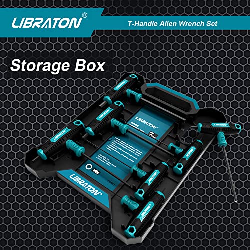 LIBRATON T Handle Allen Keys, Hex Key T-Handle Set, Metric Hexagon Wrench Set, Bike Repair Tool with Storage Case, 7 Pieces 5 LIBRATON T Handle Allen Keys, Hex Key T-Handle Set, Metric Hexagon Wrench Set, Bike Repair Tool with Storage Case, 7 Pieces - Image 5