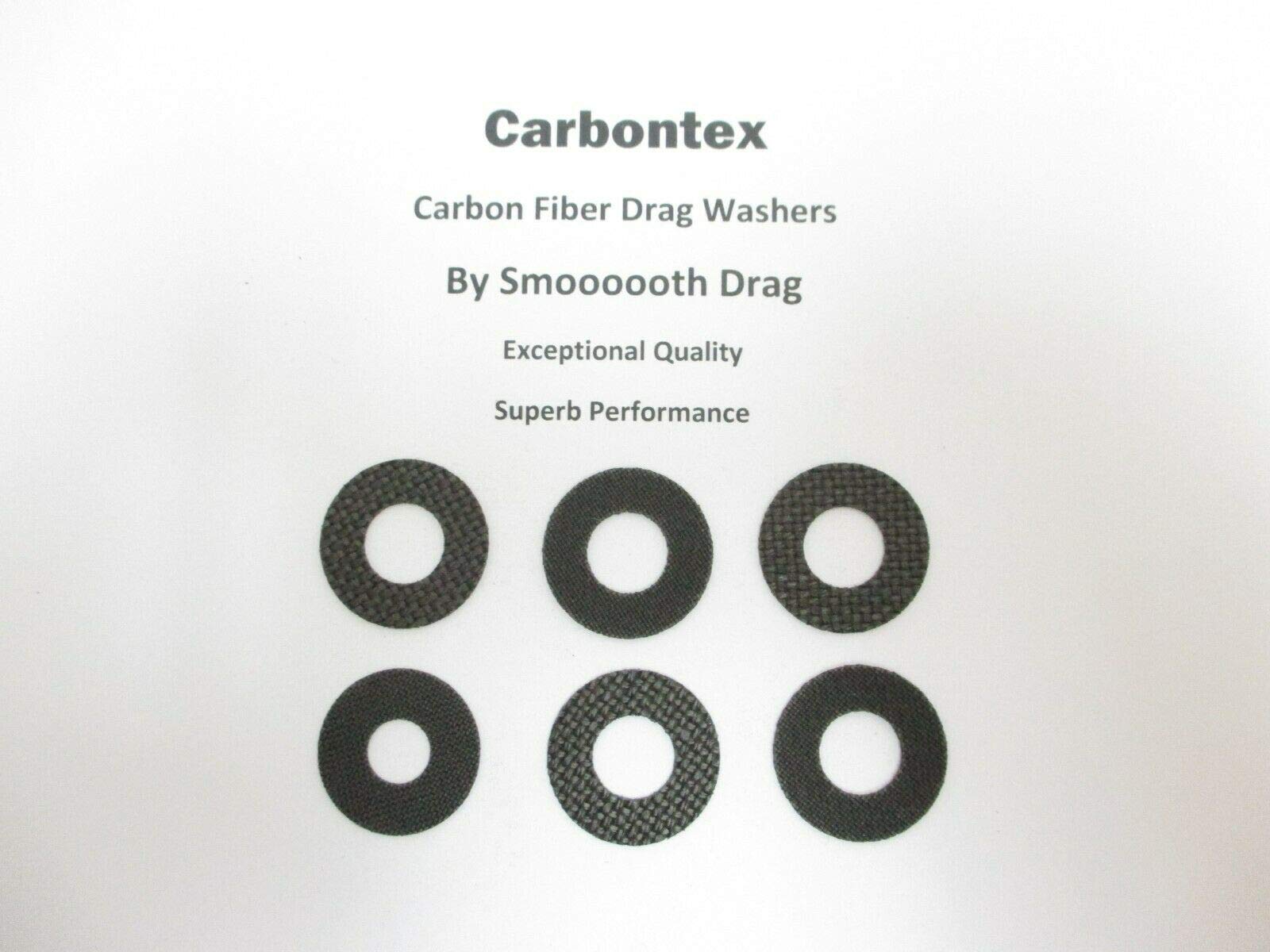 DAIWA Reel Part Tanacom 750 - (6) Smooth Drag Carbontex Drag Washers #SDD170