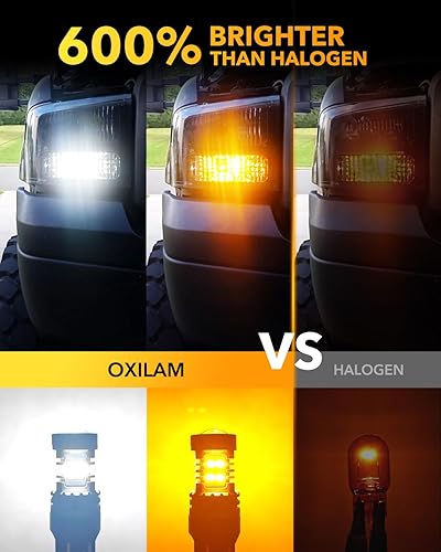 Miniatura 26 de OXILAM Bombilla LED 912 921 mejorada, luces de marcha atrás, bombillas de respaldo para automóvil, brillo 300% más alto, 6000 K, blanco