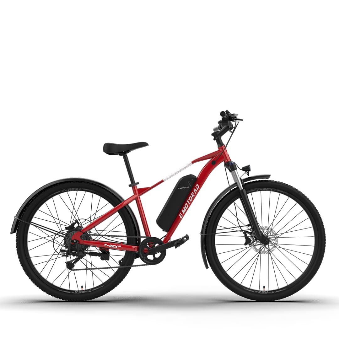 EMotorad T-Rex Air | Bicicleta Eléctrica MTB 29" para Adultos | Motor 250W 40Nm | Batería Extraíble 36V 13Ah | Frenos Hidráulicos | Shimano 7 Velocidades | Suspensión 100 mm | Hasta 65 km de Autonomía