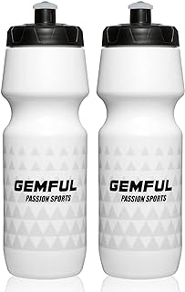 Cycling Water Bottle BPA Free 750ml 2 Pack (White)