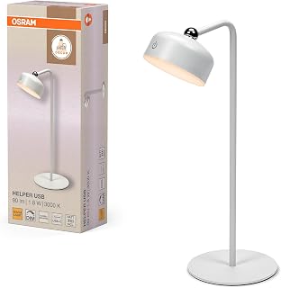 OSRAM LED bulb white, 3000K dimmable, with touch function and USB battery, ideal as a table lamp, indoor wall lamp or night light
