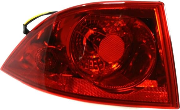 Tail Light Bulb Left Side Red Lens W/Bulb Tail Lamp for Buick for Lucerne CXS 06-08 & CX/CXL 06-11 & Super 08-11 25927355 9590848