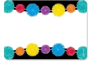 Creative Teaching Press Pom-Poms Name Tags, Adhesive