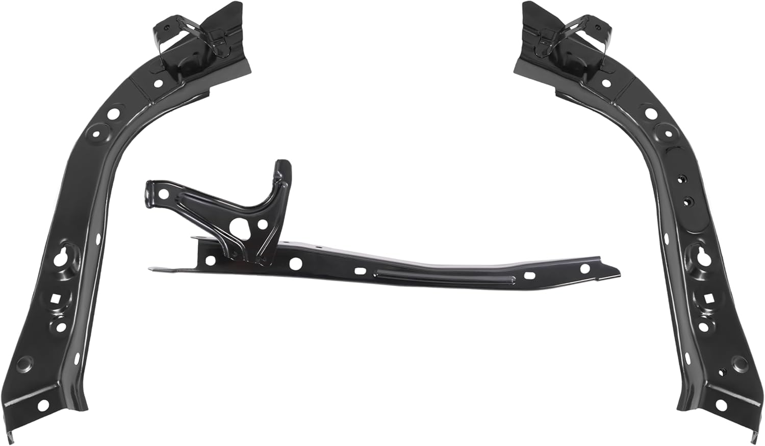 KUAFU Radiator Support Assembly Compatible with 2012-2014 Toyota Camry Replacement for TO1225305 5321006281 Front Radiator Core Support Assembly Primed Black Steel Electrophoresis