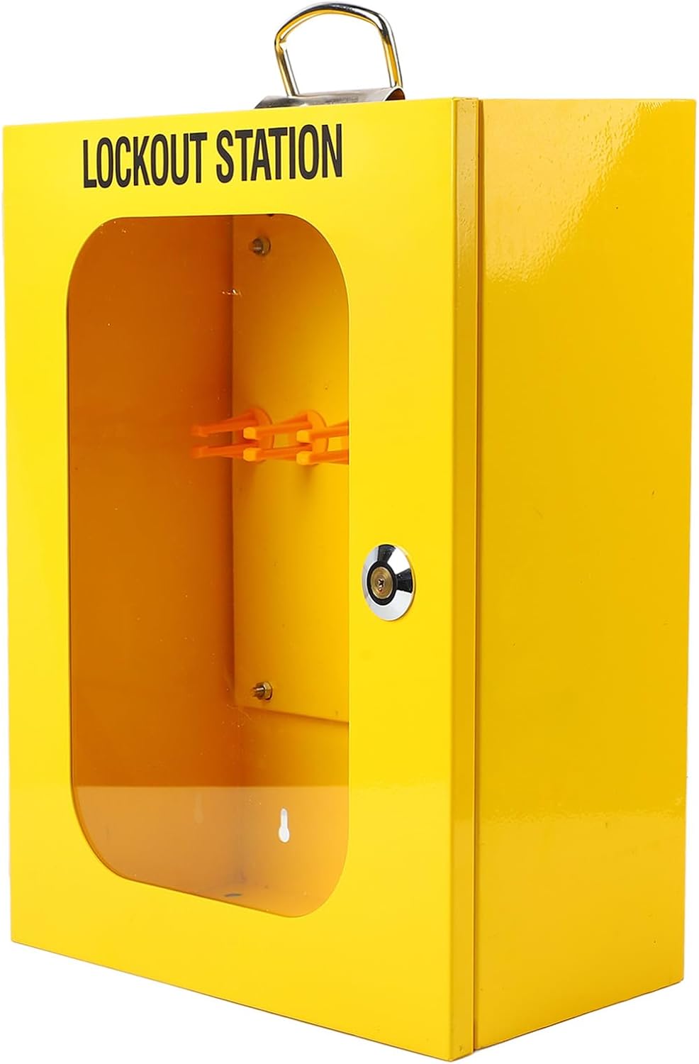 Sonew Lockout Tagout Station, Lock Out Tag Out Kit Board with 2 Pack Safety Lock Set, Portable Industrial Safety Multi Function Lockout Tagout Padlock Station Cabine Box for Factory Farm Use