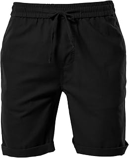 Men's Baggy Checked Shorts Summer Mid Casual Cotton Waist Shorts Linen Men with Pockets Drawstring Men's Casual Shorts Lightweight Shorts Men's Baggy Shorts