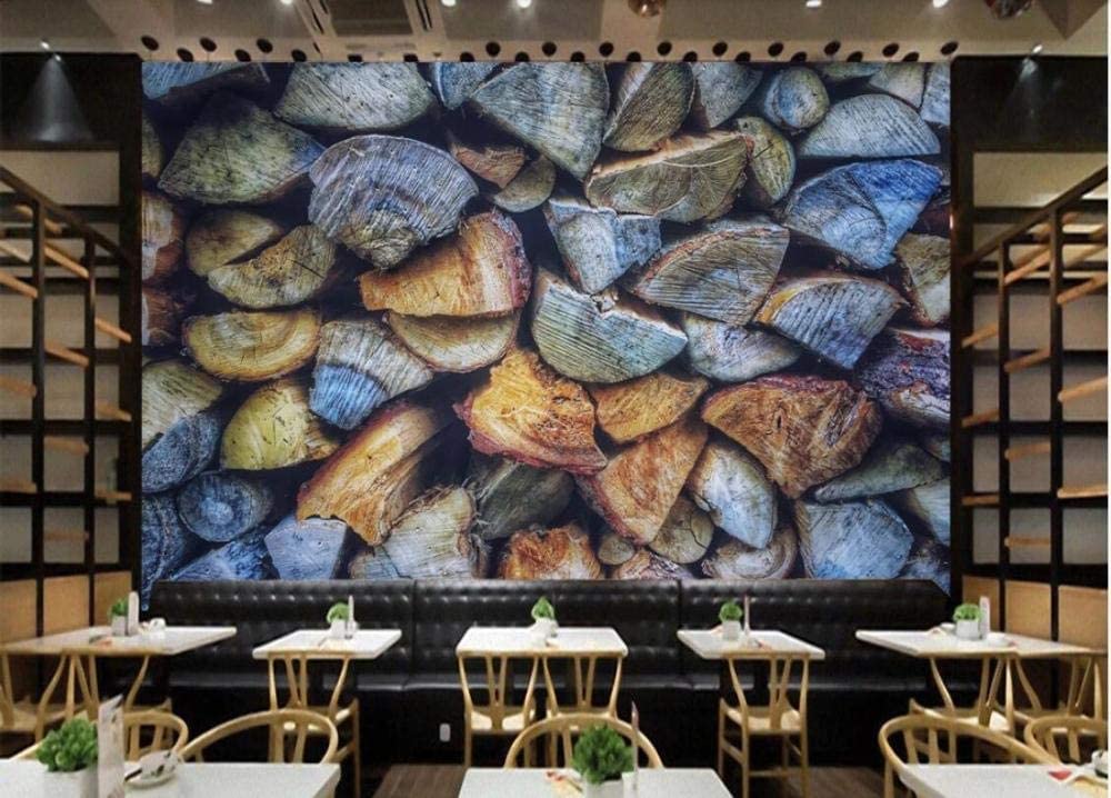 Papel Pintado Mural 3D Bloque De Madera Estaca De Madera Estilo Industrial Papel Pintado Mural 3D Papel Pintado De Pared Carteles De Pared Pegatina De Pared Borde Autoadhesivo Ladrillo Baño Dormitori