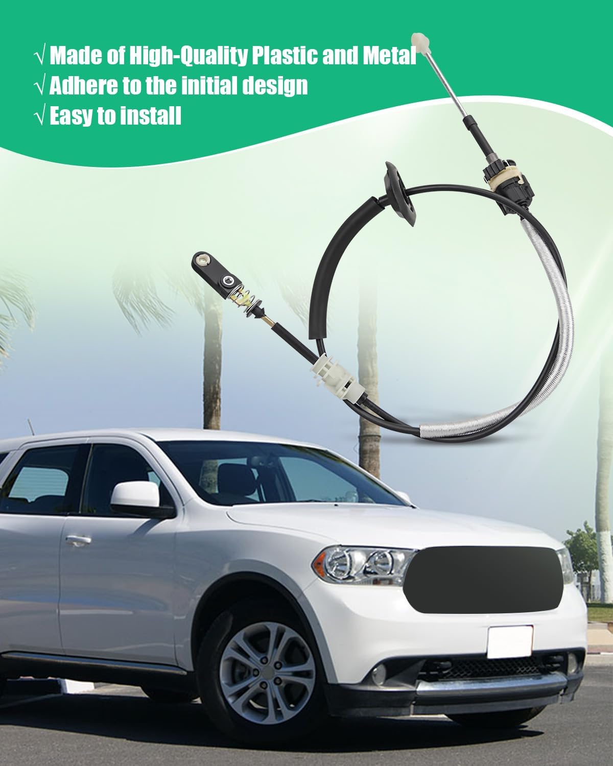 Transmission Shift Control Cable Replace SHGP-LX085 Fit for Dodge Durango Jeep Grand Cherokee 2011 2012 2013 Automatic Gear Shifter Control Cable