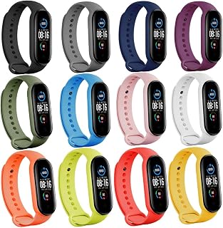 Baaletc Bands for Xiaomi Mi Band 6/ Mi Band 5 Strap/Amazfit Band 5 Strap Replacement Wristband Xiaomi Mi Band 5 Accessories Watch Band for Men Women Xiaomi 5 Wrist Band