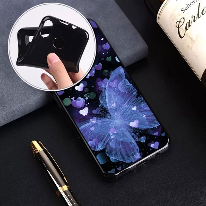 Phone Case for Doogee DK10 (6.67"), with [1 X Tempered Glass Screen Protector], Ultra-Thin Soft Silicone Skin, Black Shockproof Bumper Cover for Doogee DK10 - XT149
