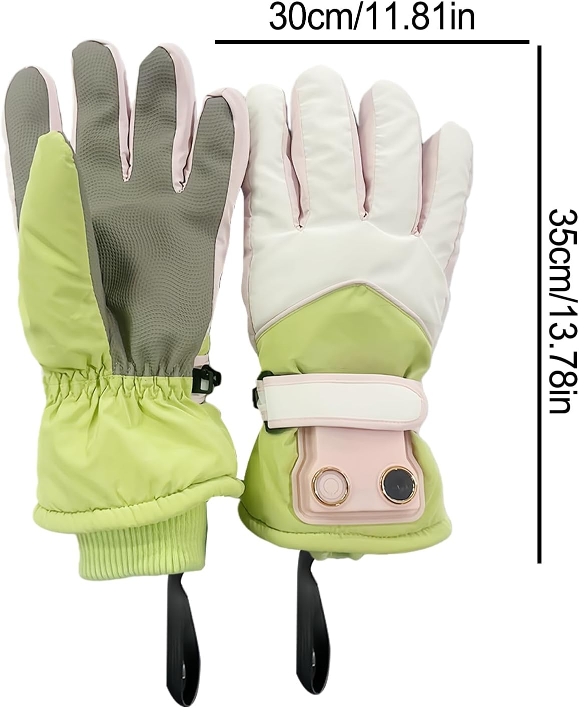 加熱グローブ - タッチスクリーン対応 アイスフィッシング 防寒用品 - 冬用 サイクリング グローブ,スキー スノーボード アイス