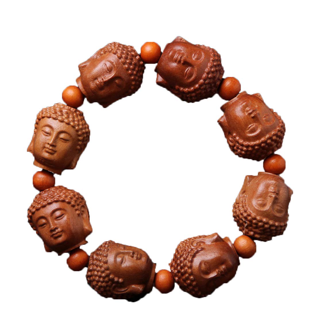 Bracciale Rigido Intagliato a Mano in Legno Naturale